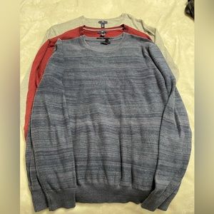 Three Men’s Gap Sweaters- Three Sweaters Size Large.